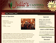 Tablet Screenshot of julioscantina.com